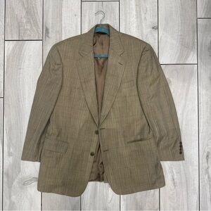 Men's brooks brothers Tan beige brown Blazer 41R made in Canada